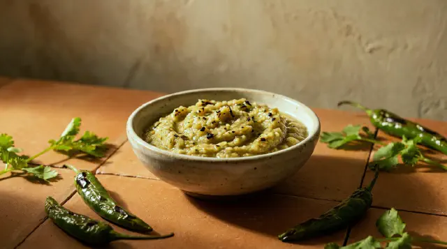 Nam Prik Num (Northern Thai Green Chili Dip)