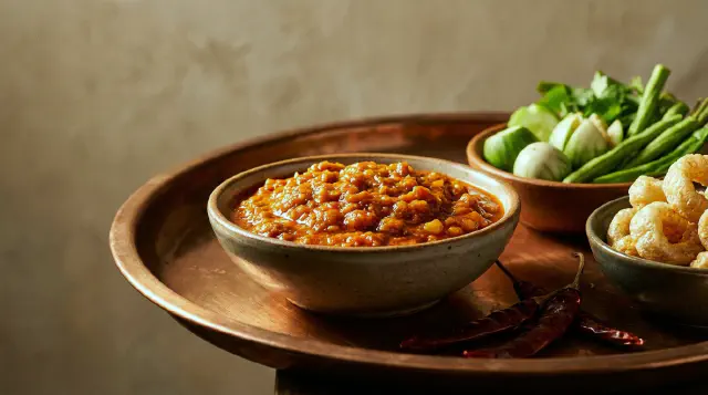 Nam Prik Ong (Northern Thai Tomato and Pork Chili Dip)