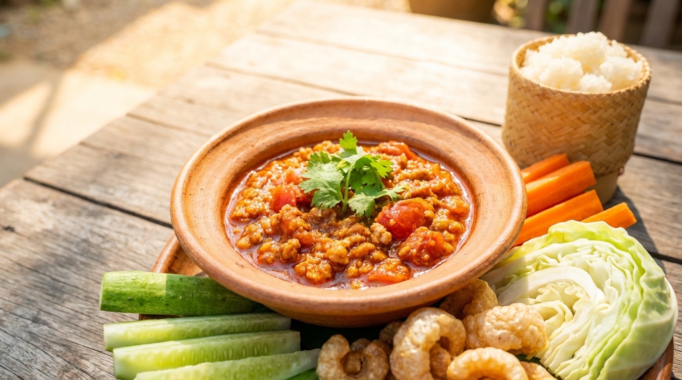 Northern-Style Pork and Tomato Dip (Nam Prik Ong)