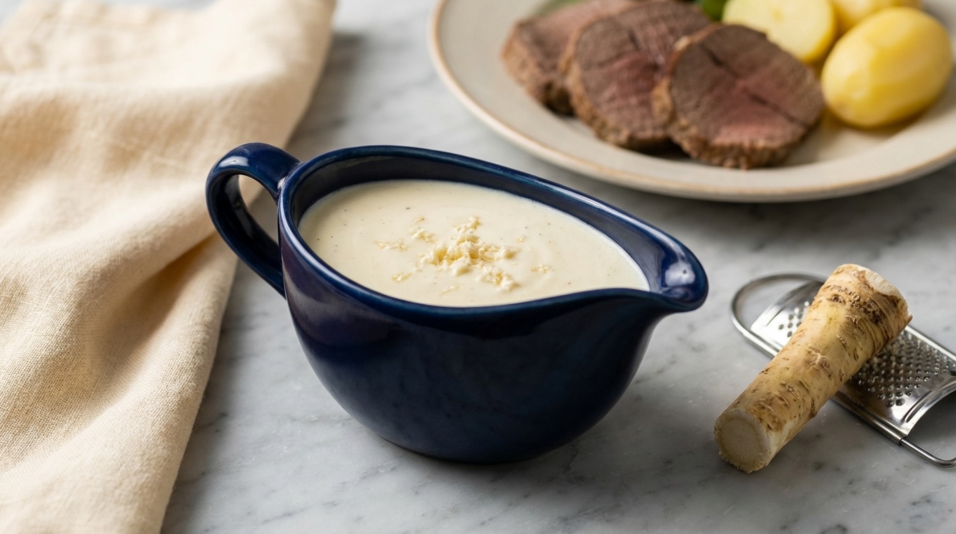 Pepparrotssas (Swedish Horseradish Cream Sauce)