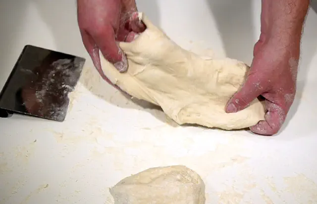 Pizza #4 - Slowly fermented pizza dough - Wet - No Knead