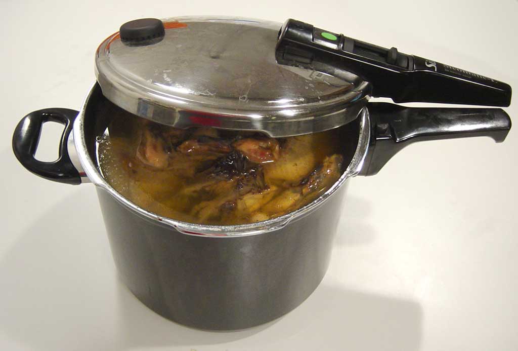 Pressure Cooker Chicken Stock - Quick and Easy Chicken Stock