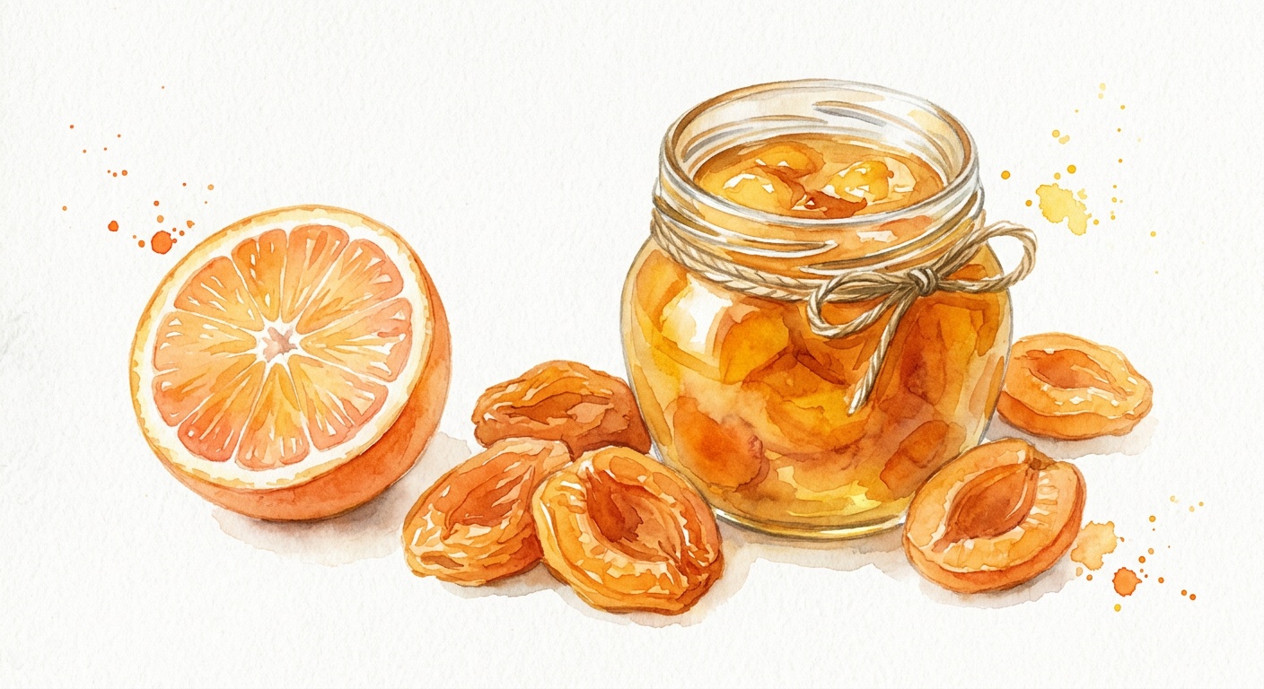 Raw-Preserved Apricot Jam
