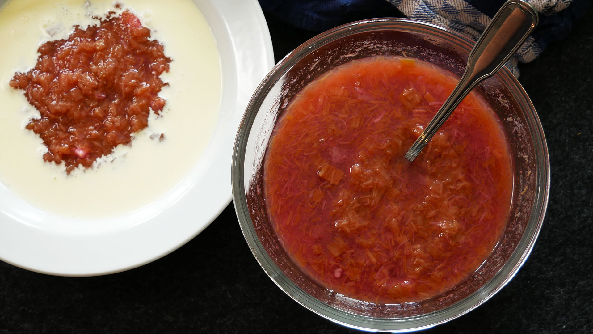 Rhubarb Porridge - with Plenty of Cream