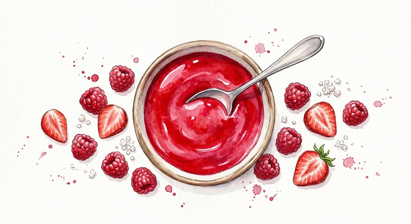 Raspberry or Strawberry Coulis