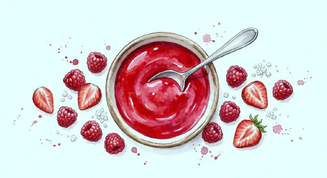 Raspberry or Strawberry Coulis