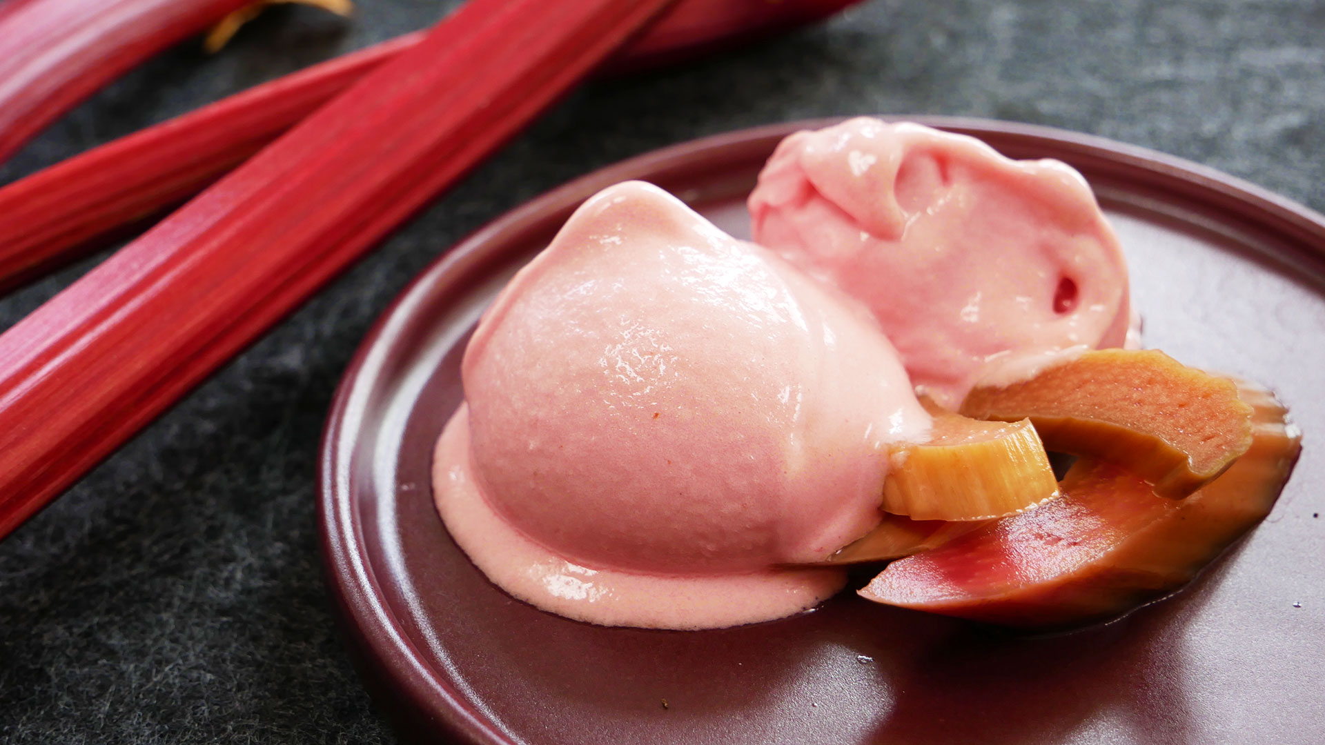 Rhubarb Sherbet - Rhubarb Ice Cream - The Sherbet Method