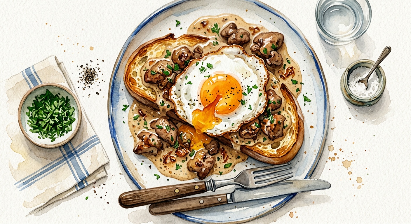 Sautéed Chicken Livers in Cream Sauce