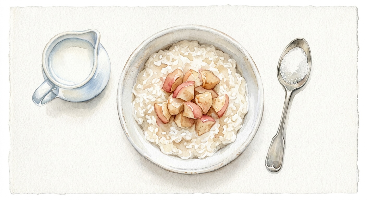 Rice Porridge with Apples