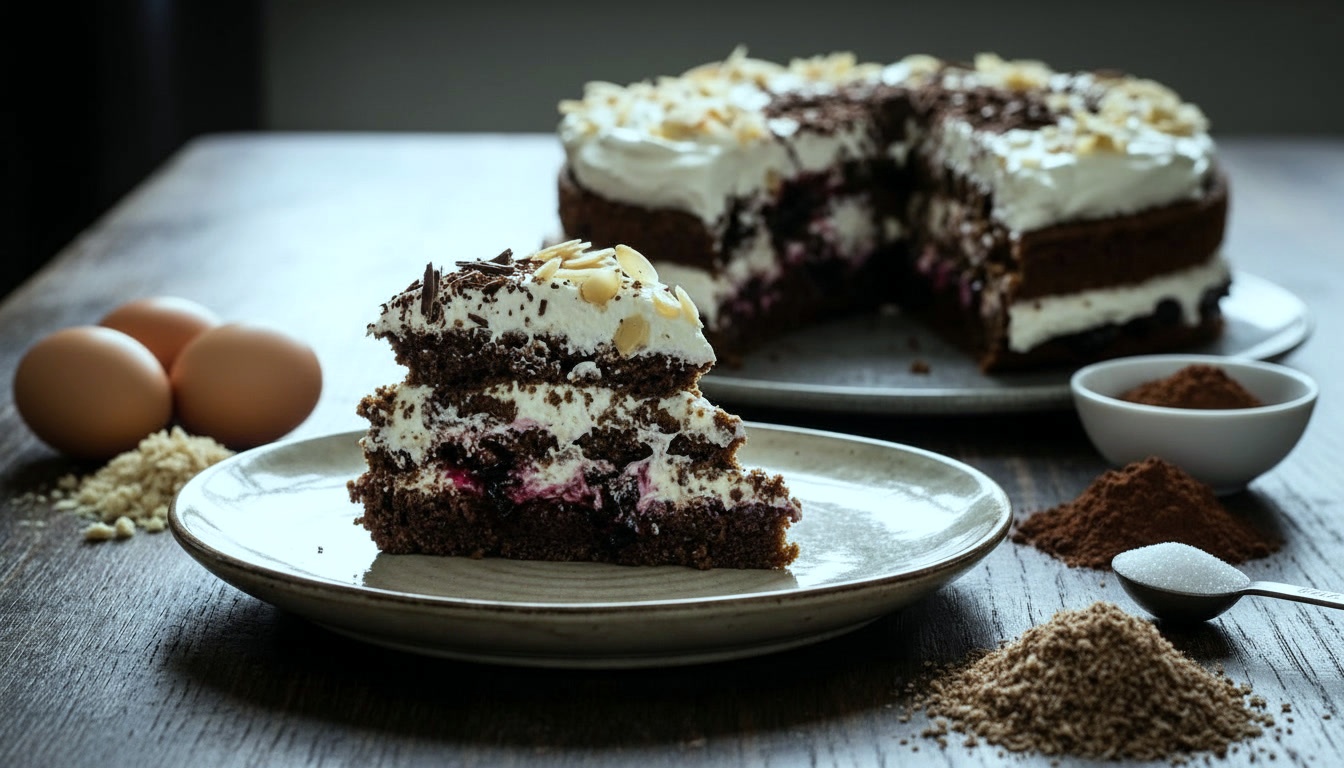 Rugbrødslagkage - Danish Rye Bread Layer Cake