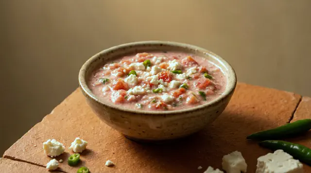 Sahawiq bil-Jiben (Yemeni Cheese Hot Sauce)
