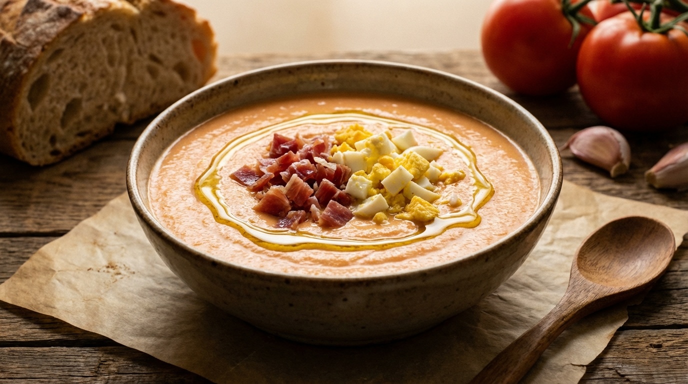 Salmorejo (Andalusian Cold Tomato and Bread Emulsion)