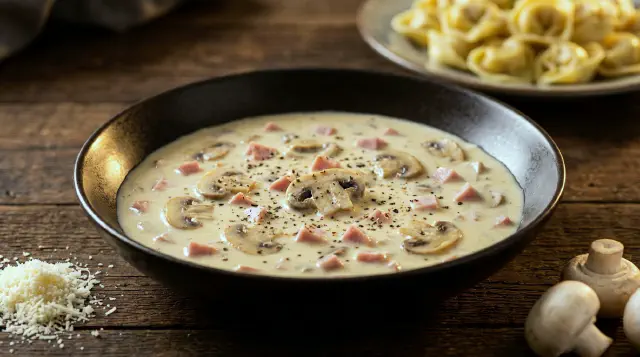 Salsa Caruso (Uruguayan Cream and Ham Sauce)