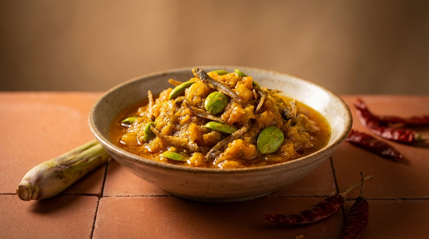 Sambal Tempoyak Goreng (Cooked Fermented Durian Chilli Paste)