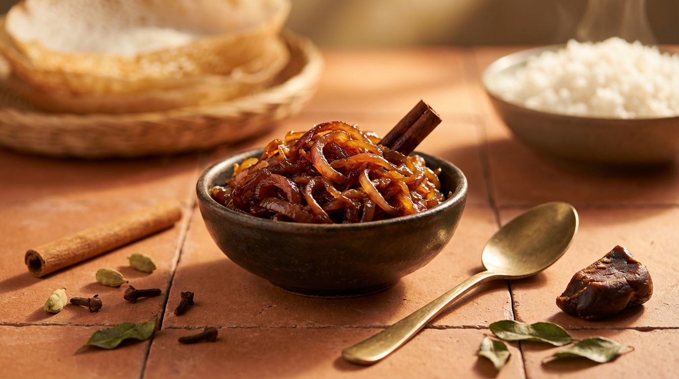 Seeni Sambol (Sri Lankan Caramelized Onion Relish)