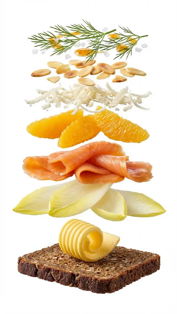 Cold-smoked salmon with oranges and horseradish assembly © kvalifood.com