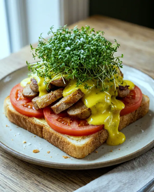 Smørrebrød with Roast Pheasant and Curry Dressing