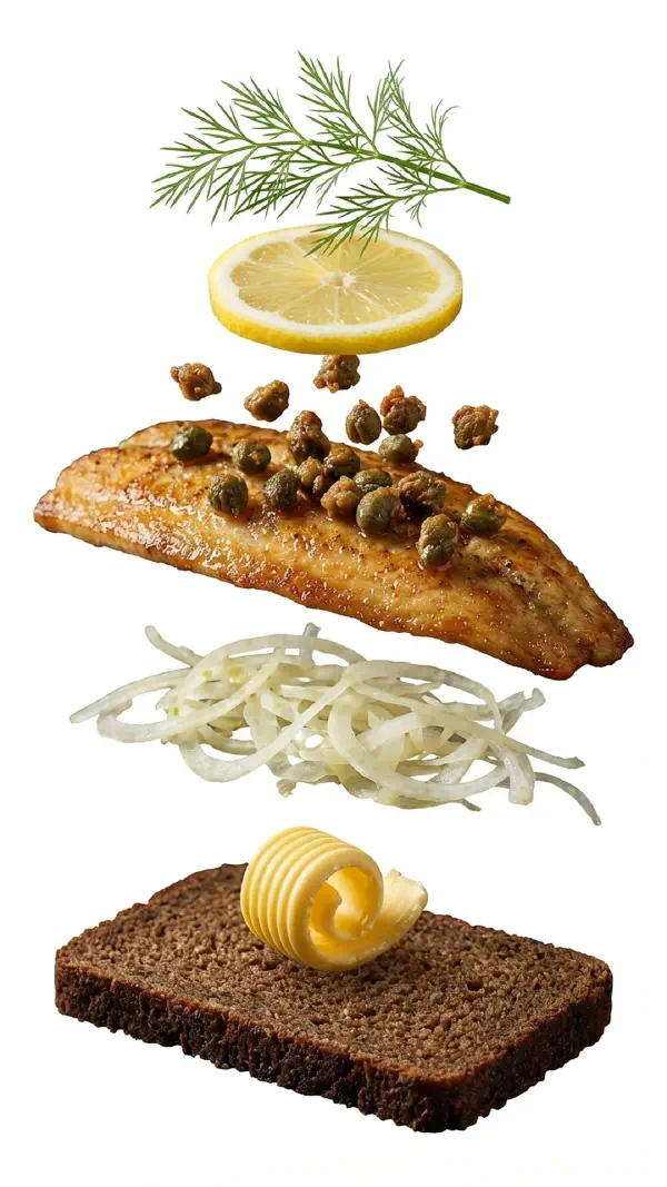 Trout fillet with capers and fennel assembly © kvalifood.com