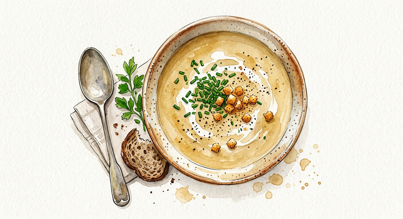 Soup of Jerusalem artichoke