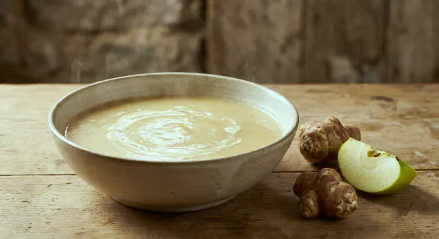 Soup of Jerusalem artichoke