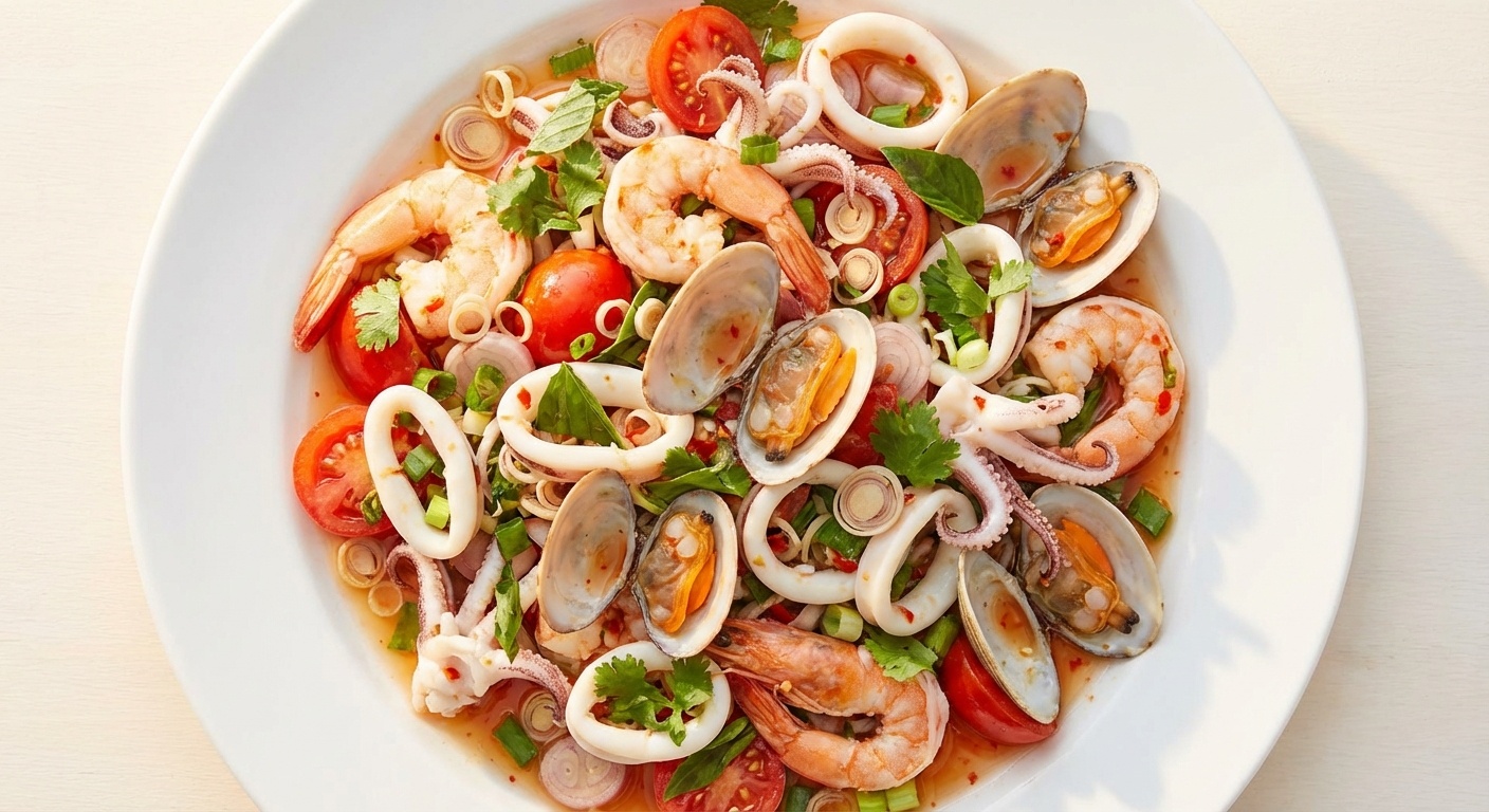 Spicy Seafood Salad (Yum Talay)