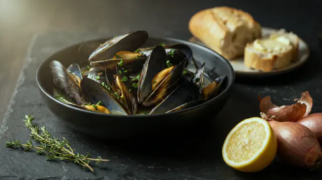 Steamed Mussels