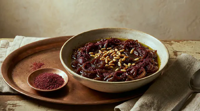 Sumac-Onion Dressing (Musakhan Onions)