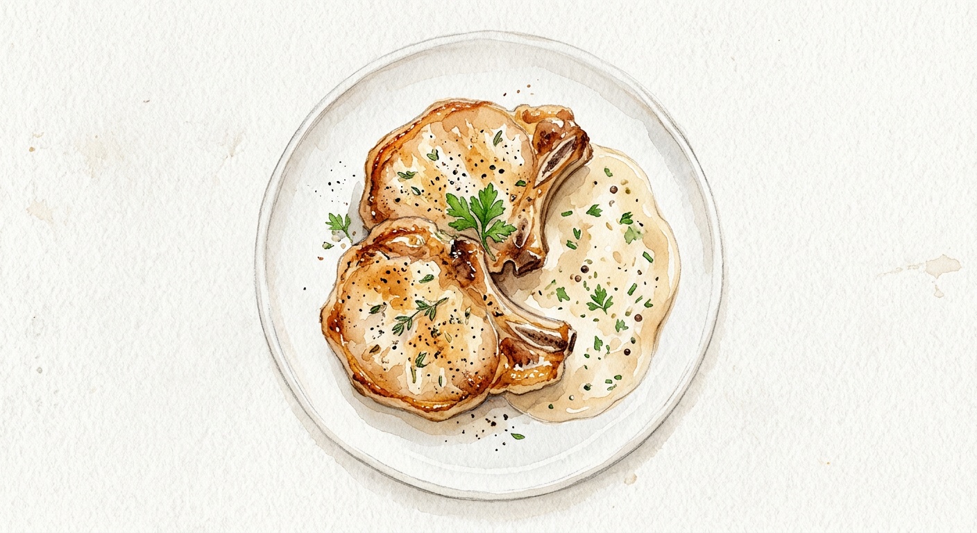 Pork Chops with Cream Sauce