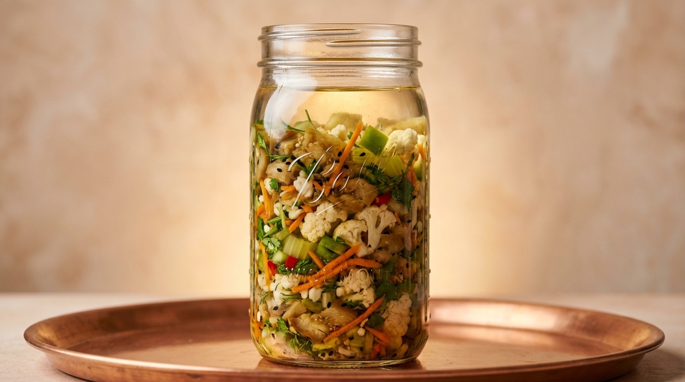 Torshi (Persian Mixed Vinegar Pickles)