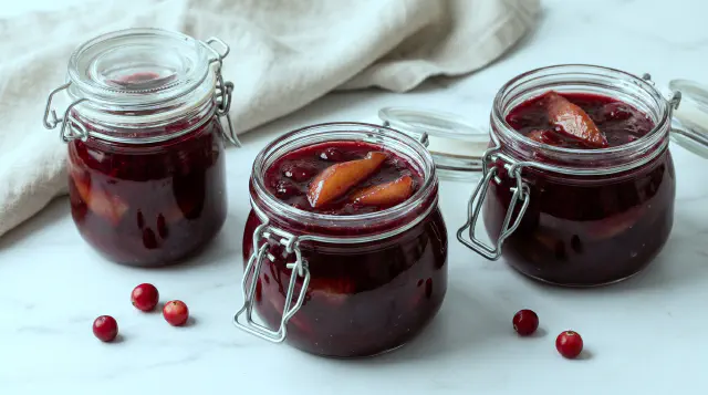Lingonberry Jam with Grey Pears