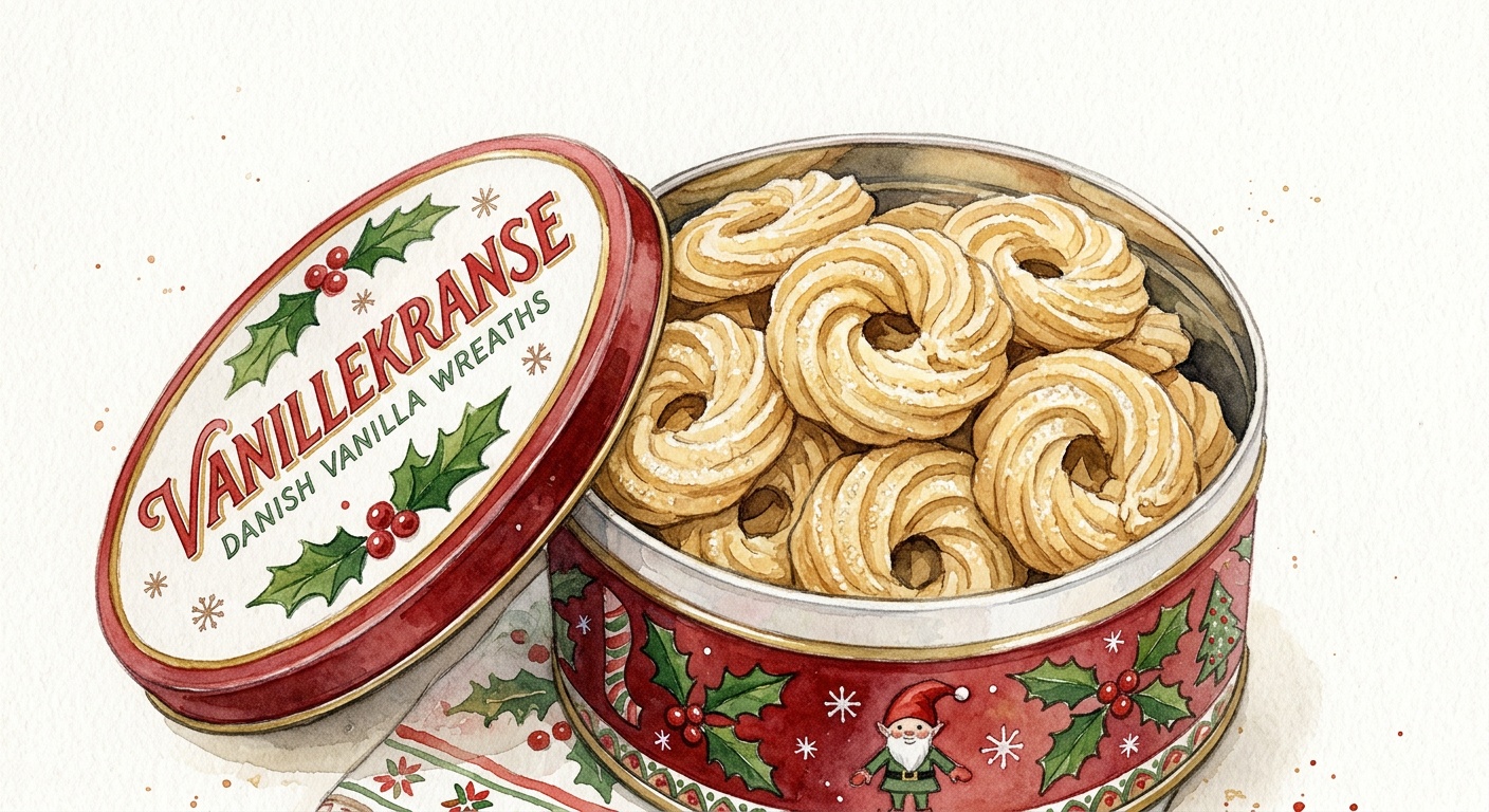 Vanillekranse — Danish Vanilla Wreaths