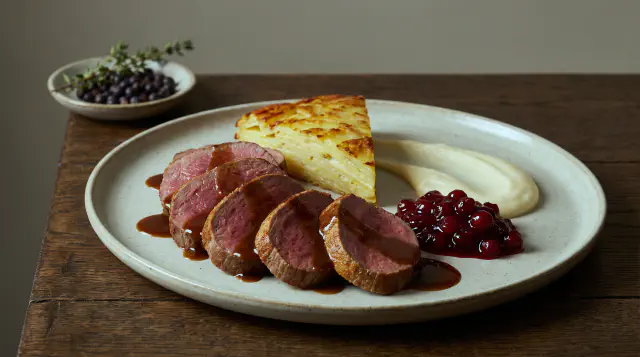 Sous Vide Venison Loin (Red Deer)