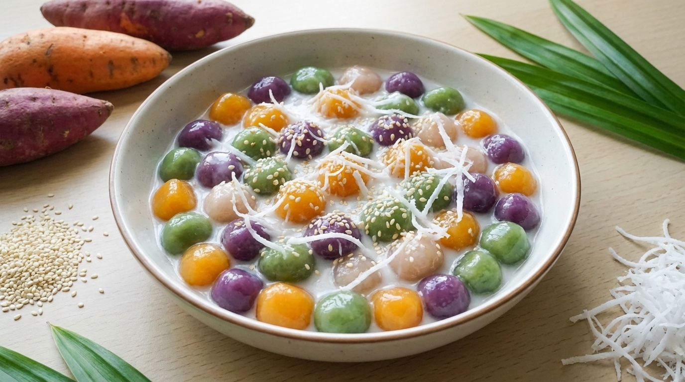 Vietnamese Sweet Potato Dessert Balls