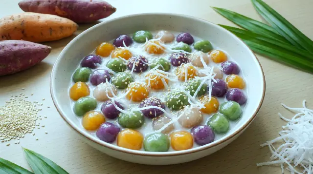 Vietnamese Sweet Potato Dessert Balls