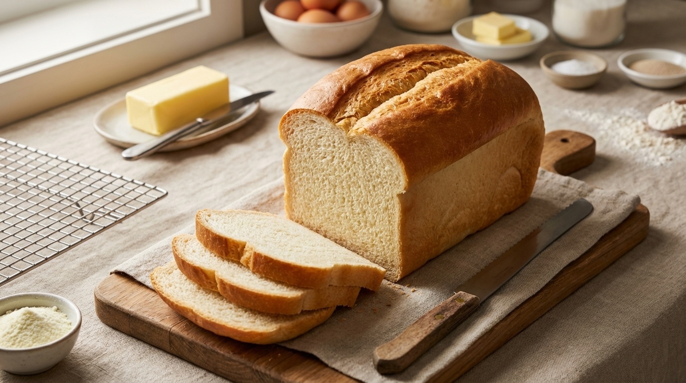 White Bread - Powdered Milk and Water (Variation 1)