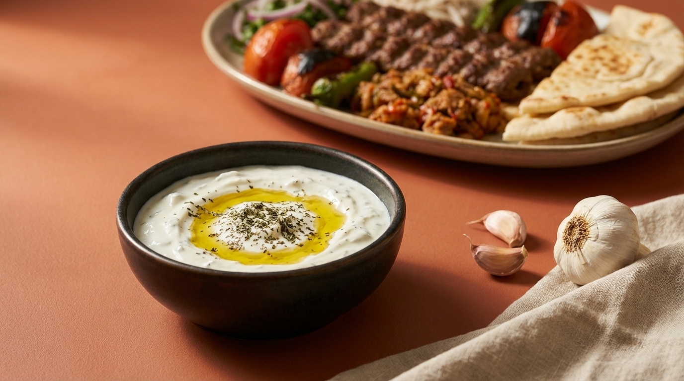 Yogurt Soslu (Turkish Garlic Yogurt Sauce)
