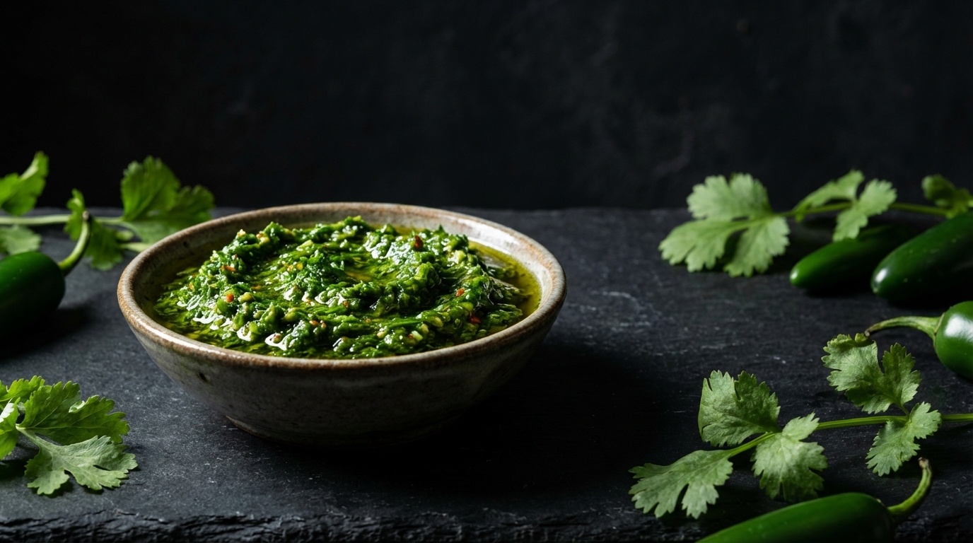 Zhug (Yemeni Green Hot Sauce)